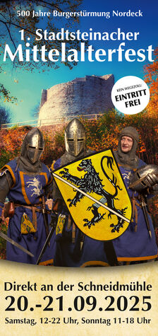 Flyer Mittelatermarkt, Vorderseite
