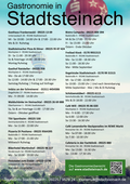 Plakate Gastronomiebetriebe Stadtsteinach