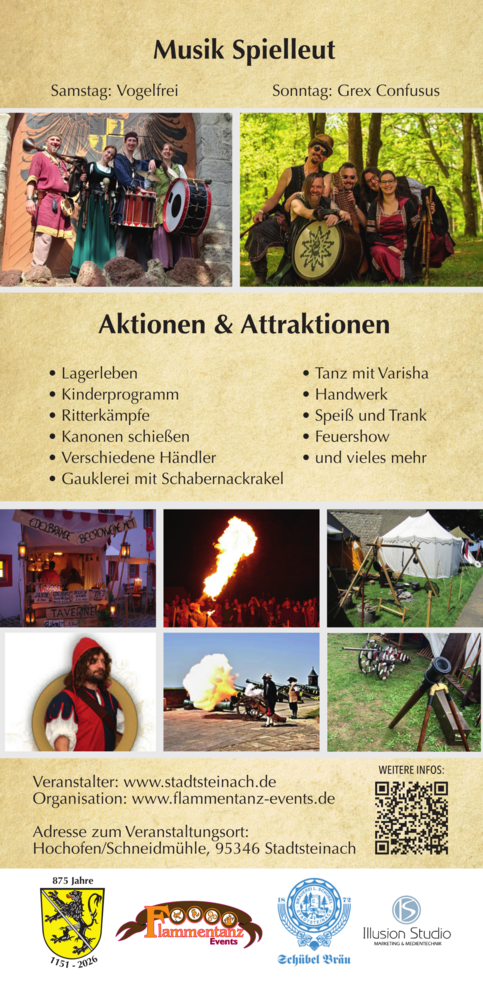 Flyer Mittelatermarkt, Rückseite