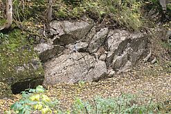 Gleitscholle an der Oberen Pegelbrücke